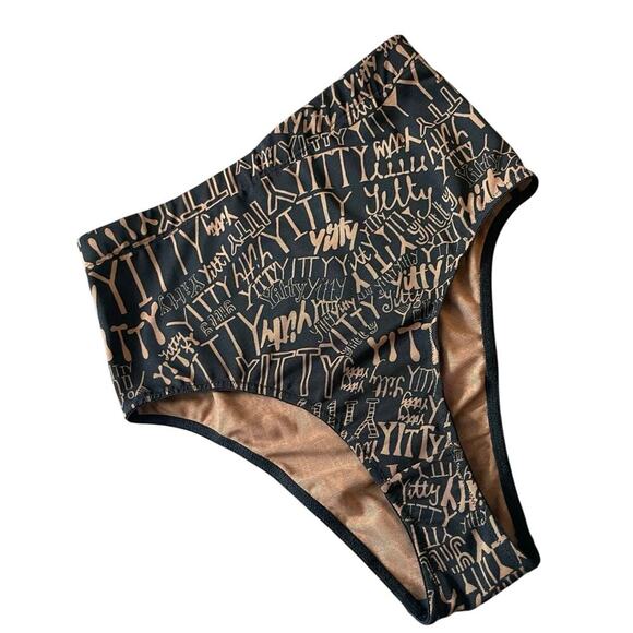 YITTY SHAPE WEAR BIKINI BOTTOM HIGH WAISTED SZ MEDIUM TUMMY CONTROL SHAPE CURVES - Picture 3 of 13